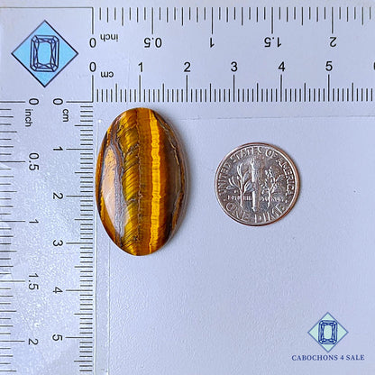 Natural Marra Mamba Tiger Eye Gemstone Oval Cabochons 31*19*6mm from Australia  available for sale