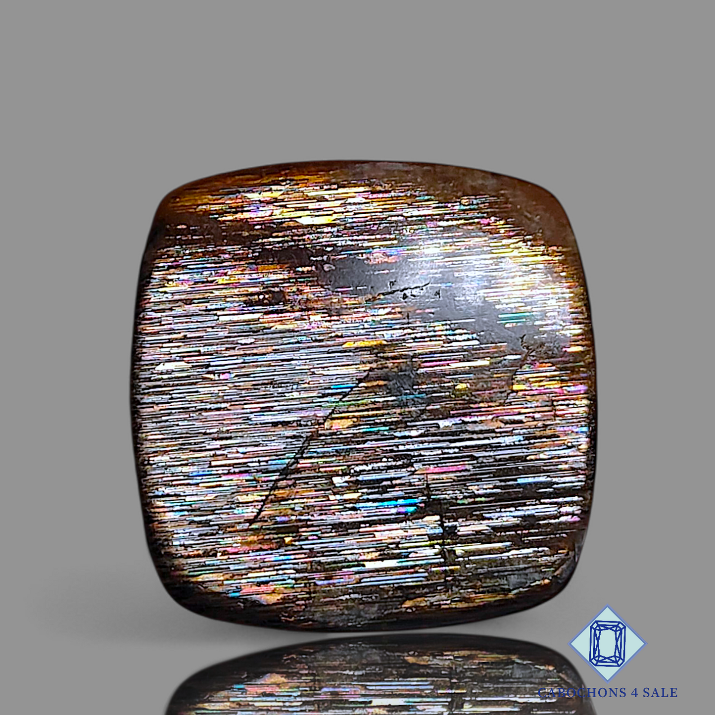 Meteor Shower Rainbow Lattice Sunstone