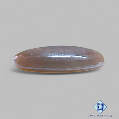 Cabujones redondos de piedra solar con enrejado arcoíris de lluvia de meteoritos