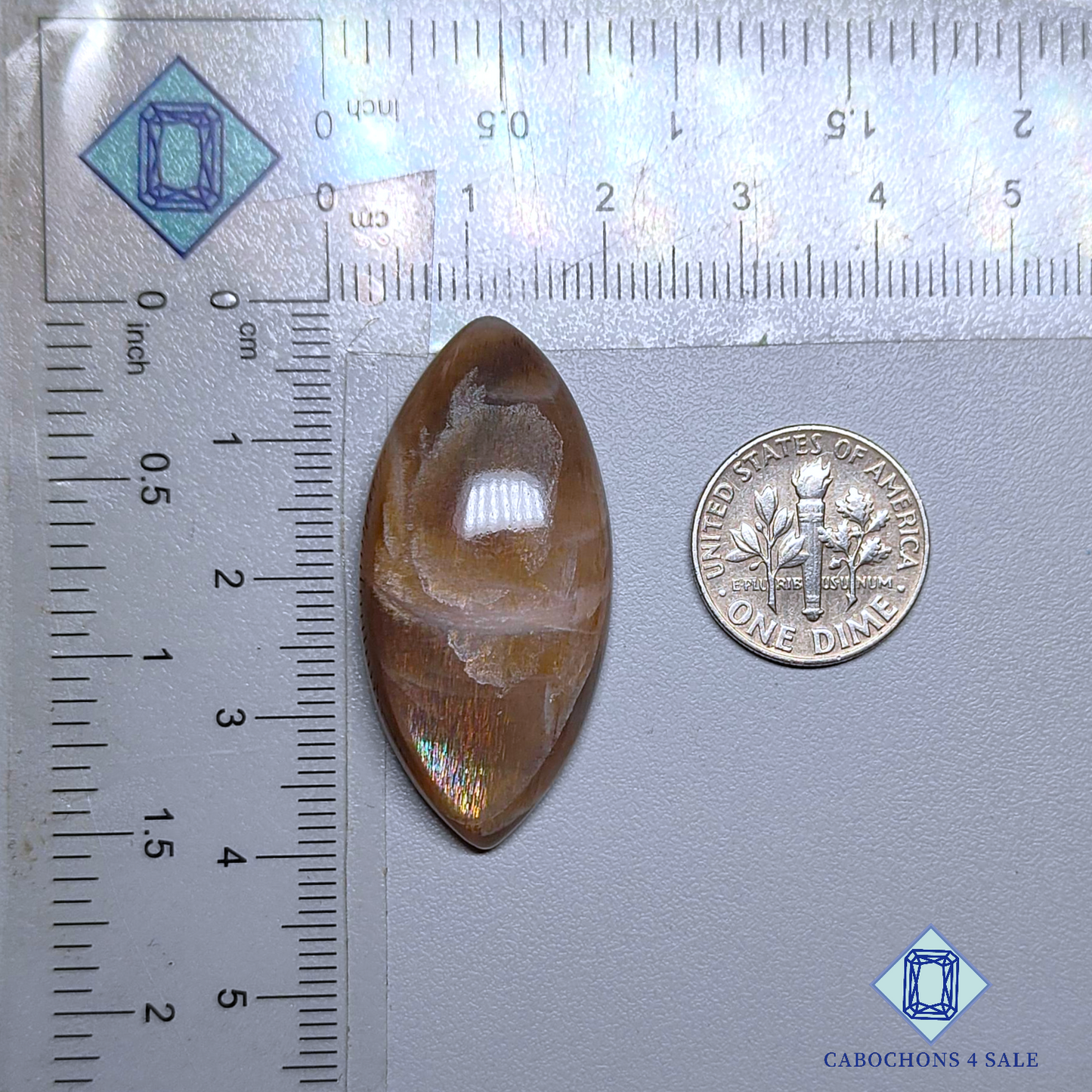 Meteor Shower Rainbow Lattice Sunstone Marquise Cabochons