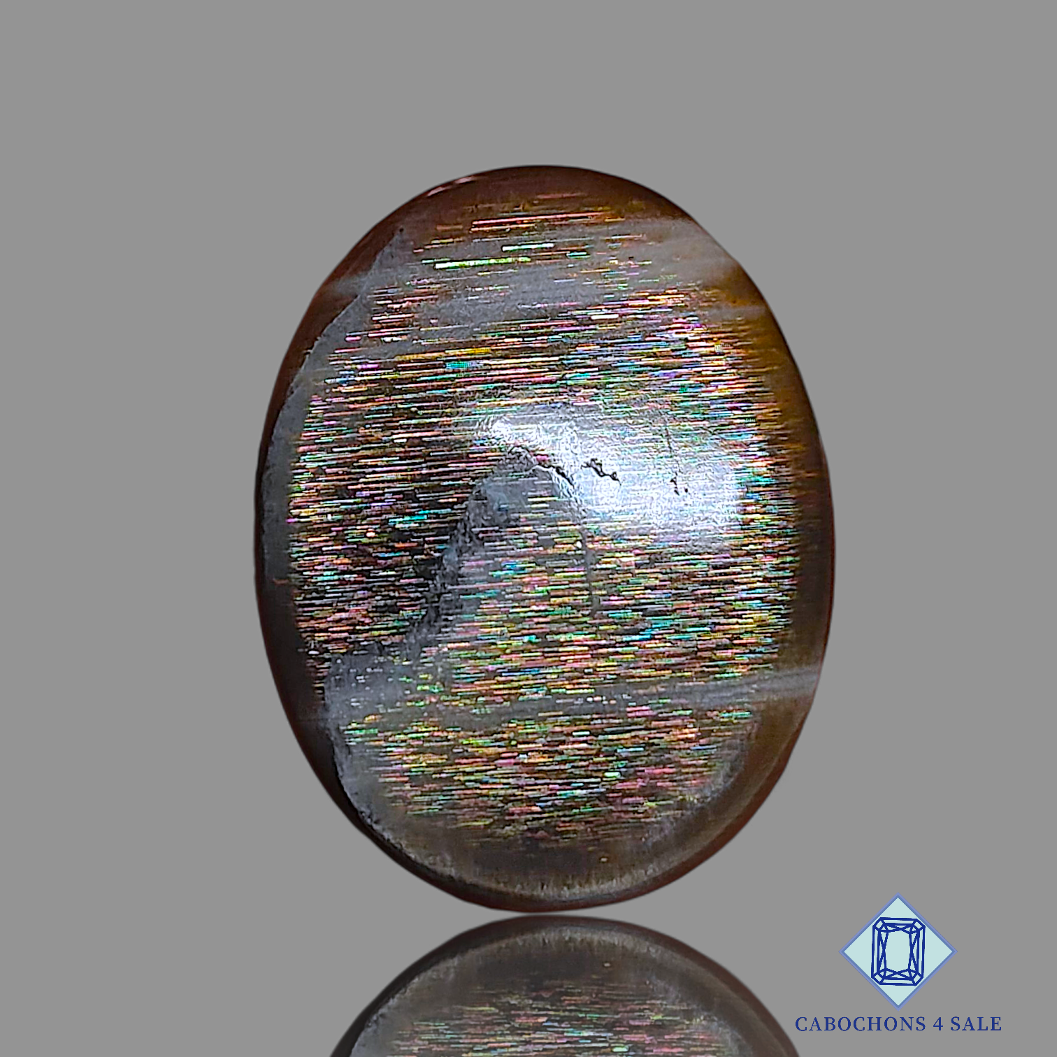 Meteor Shower Rainbow Lattice Sunstone