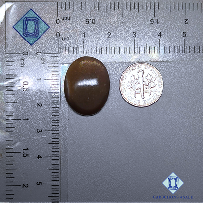 Cabujones ovalados de piedra solar con enrejado arcoíris de lluvia de meteoritos