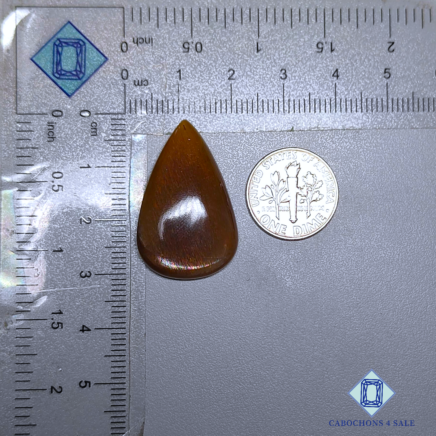 Meteor Shower Rainbow Lattice Sunstone Pear Cabochons