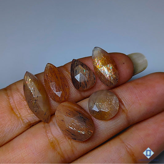 Meteor Shower Rainbow Lattice Sunstone