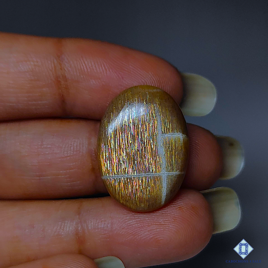 Meteor Shower Rainbow Lattice Sunstone