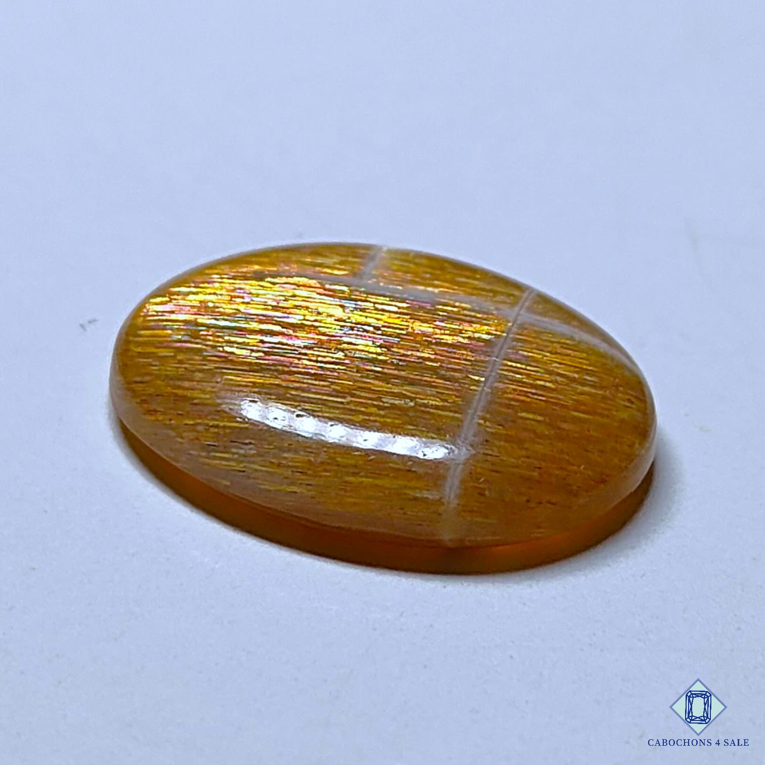 Meteor Shower Rainbow Lattice Sunstone