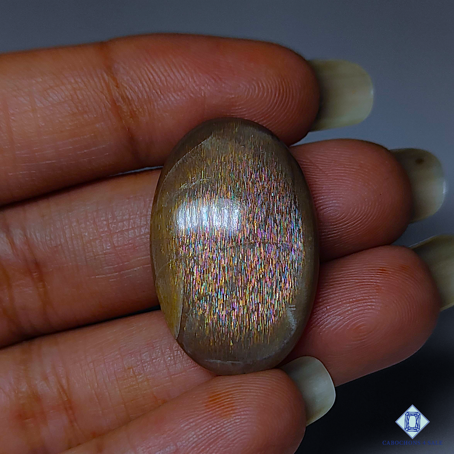 Meteor Shower Rainbow Lattice Sunstone