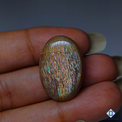 Meteor Shower Rainbow Lattice Sunstone