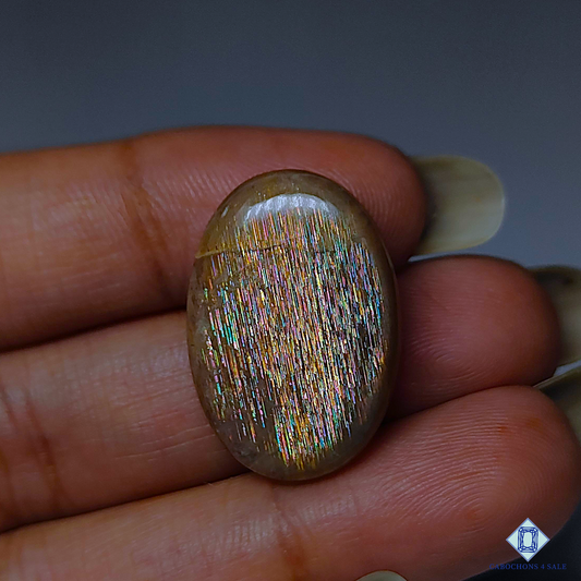 Meteor Shower Rainbow Lattice Sunstone