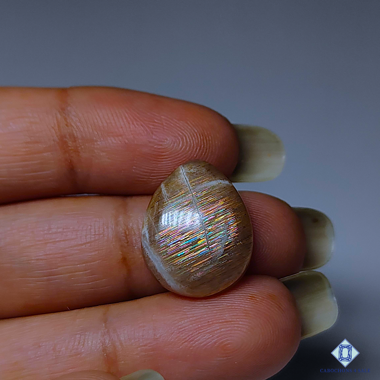 Meteor Shower Rainbow Lattice Sunstone