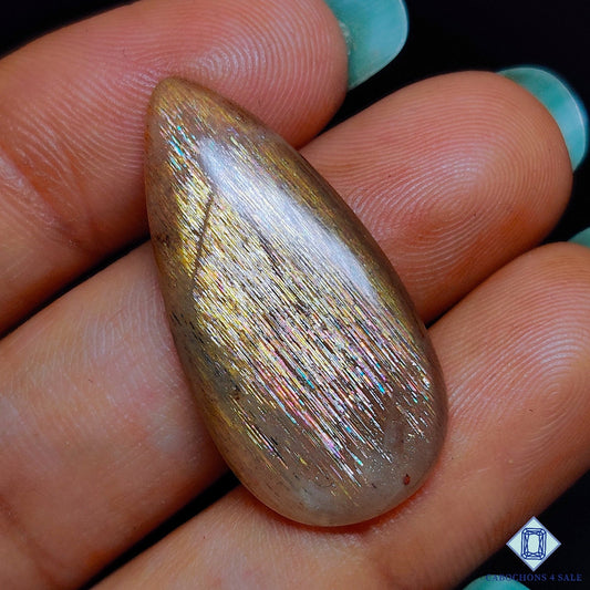 Meteor Shower Rainbow Lattice Sunstone