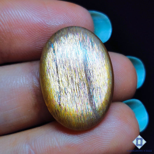 Meteor Shower Rainbow Lattice Sunstone