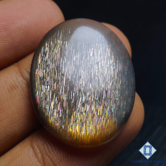 Meteor Shower Rainbow Lattice Sunstone
