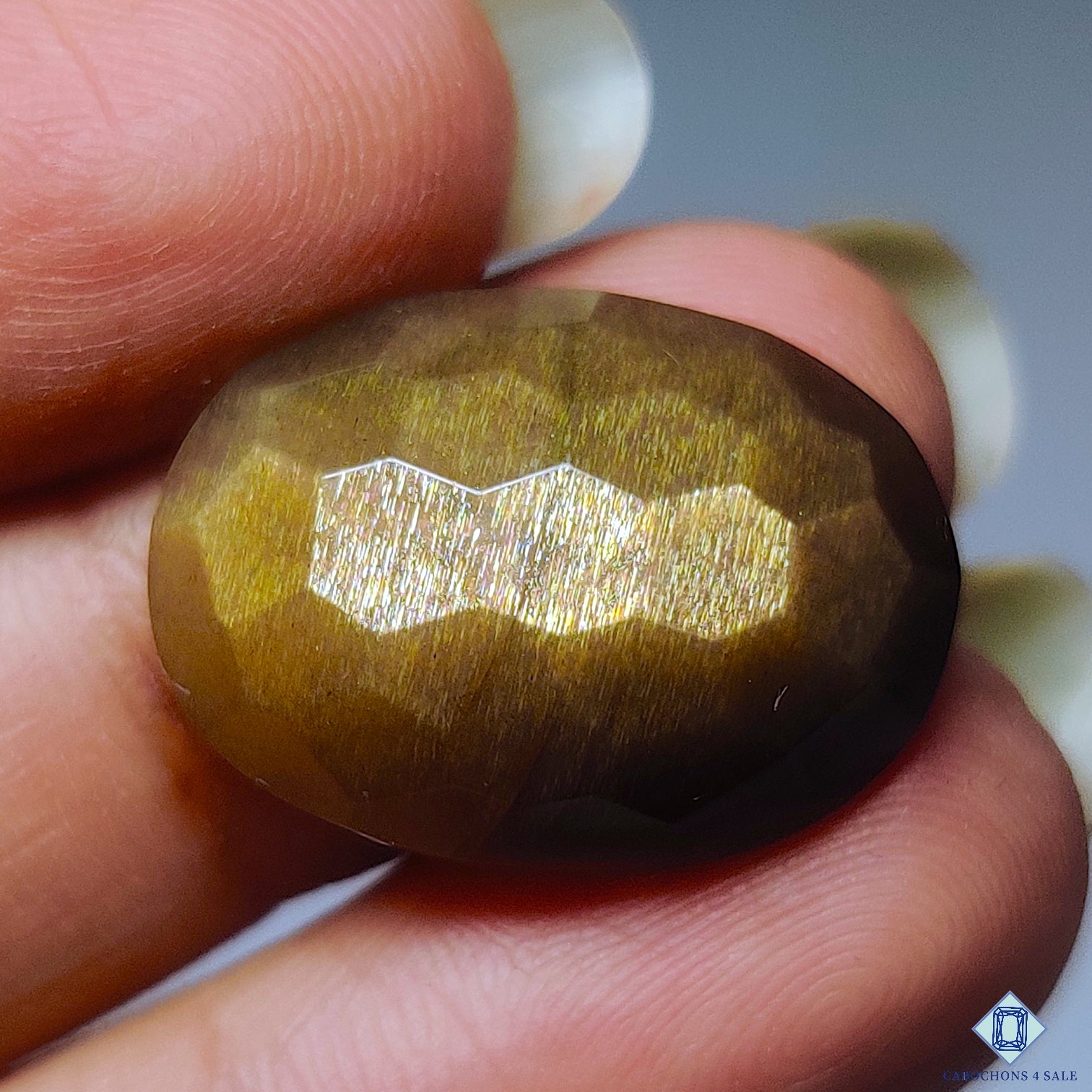 Meteor Shower Rainbow Lattice Sunstone