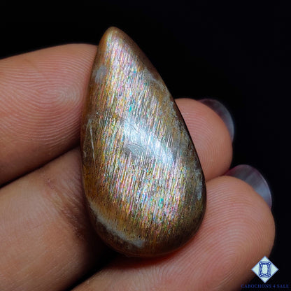 Meteor Shower Rainbow Lattice Sunstone