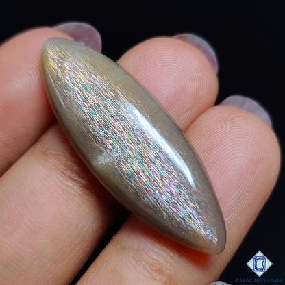 Meteor Shower Rainbow Lattice Sunstone