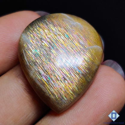 Meteor Shower Rainbow Lattice Sunstone