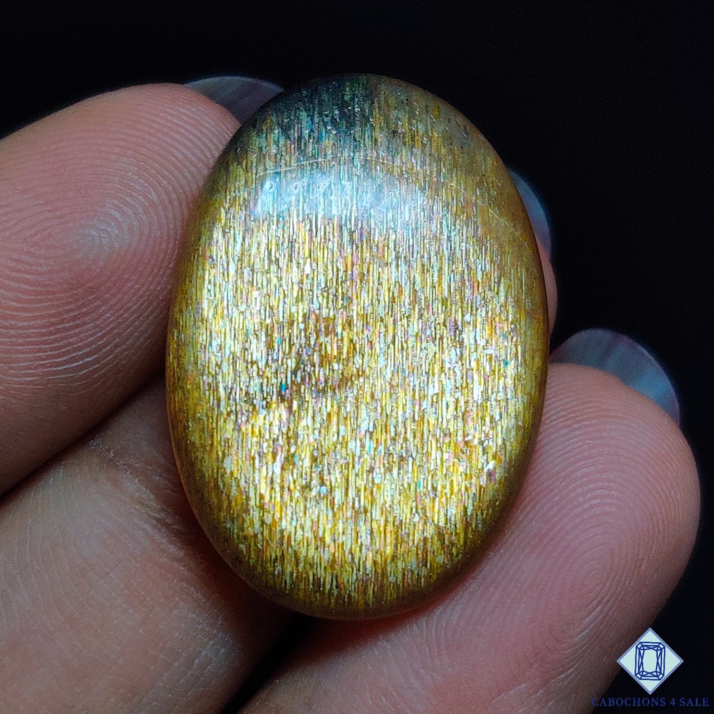 Meteor Shower Rainbow Lattice Sunstone