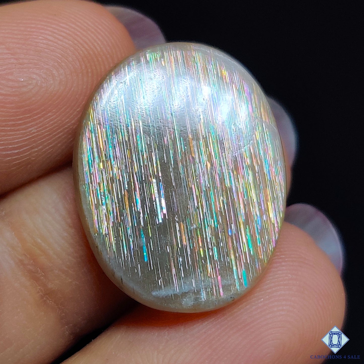 Meteor Shower Rainbow Lattice Sunstone