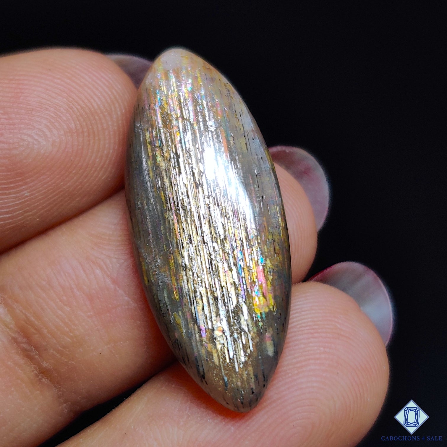 Meteor Shower Rainbow Lattice Sunstone
