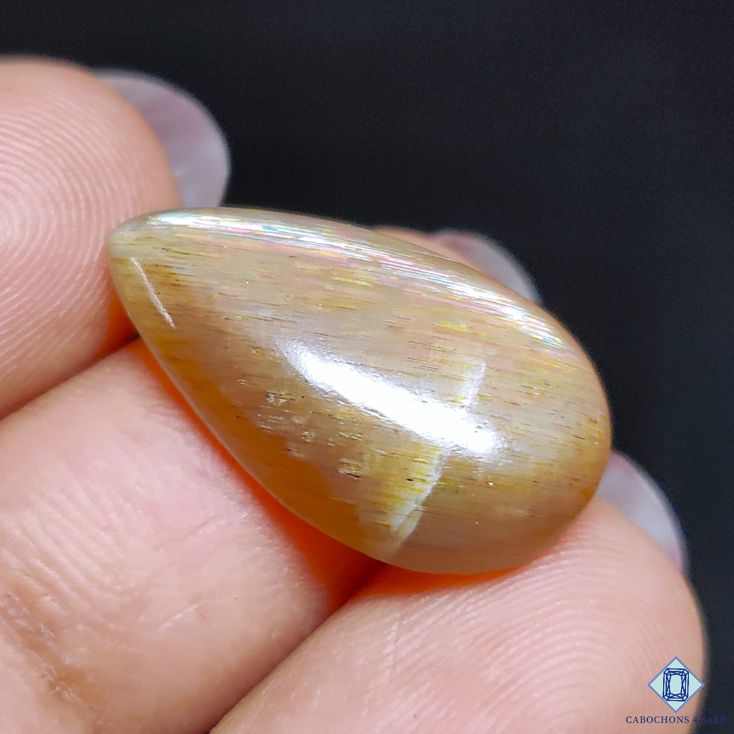 Meteor Shower Rainbow Lattice Sunstone
