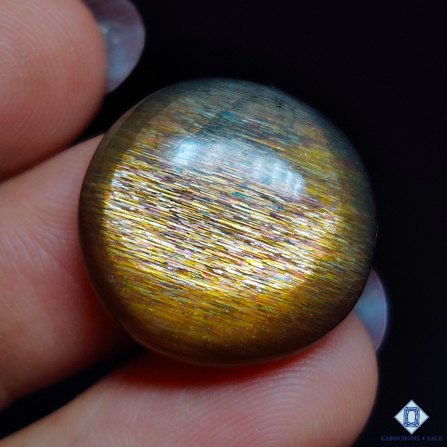 Meteor Shower Rainbow Lattice Sunstone