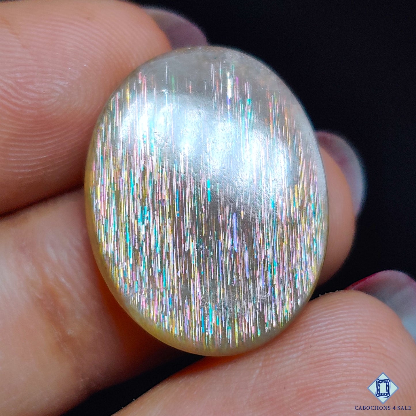Meteor Shower Rainbow Lattice Sunstone