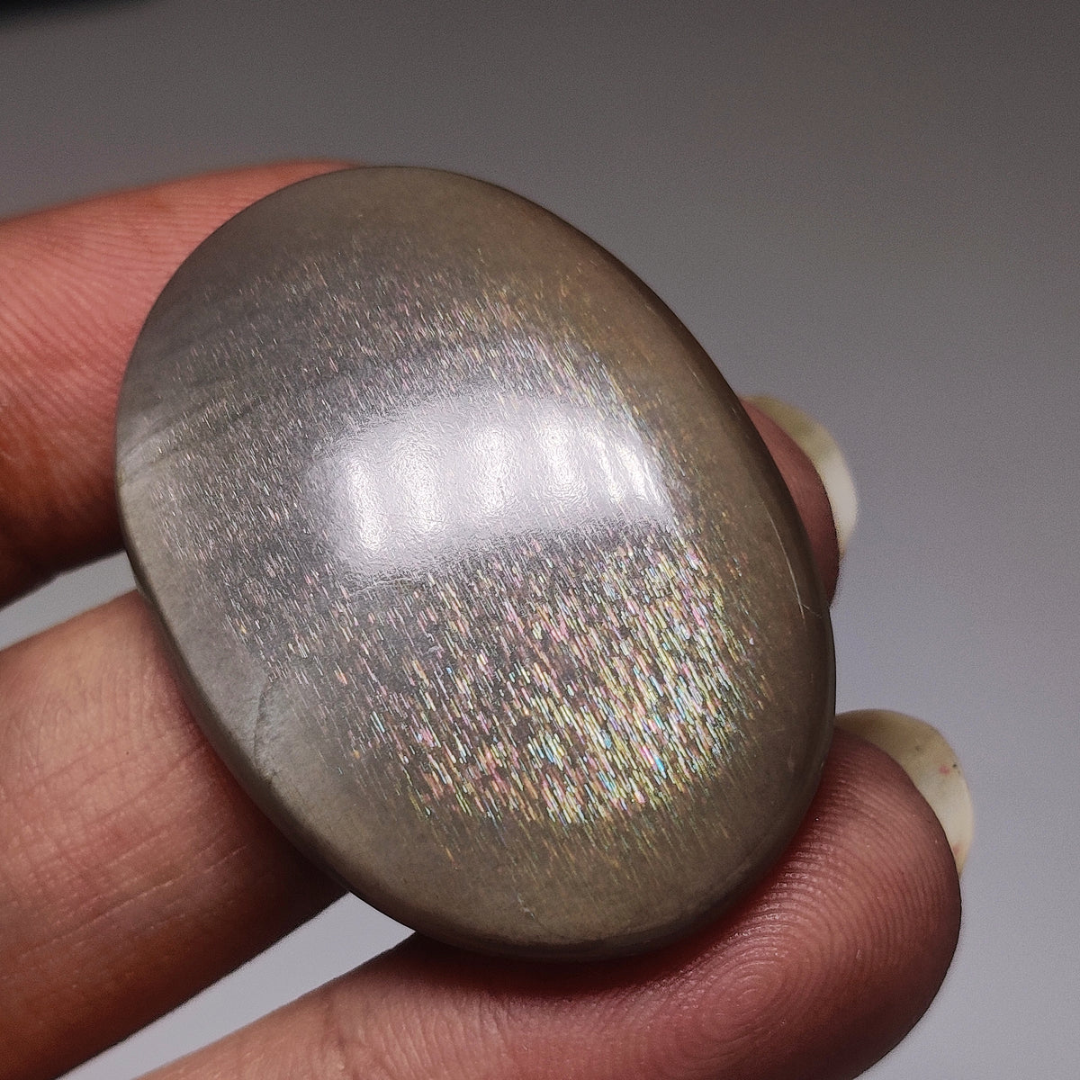 Meteor Shower Rainbow Lattice Sunstone