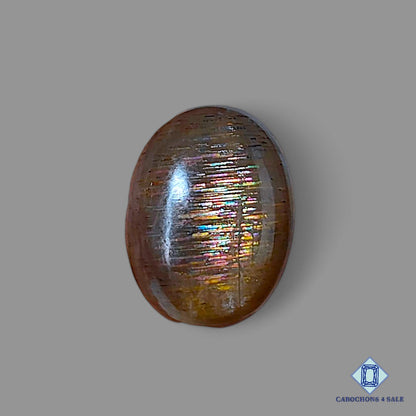 Natural Meteor Shower Rainbow Lattice Sunstone Gemstone Oval Cabochons 17*13*6mm from Australia available for sale