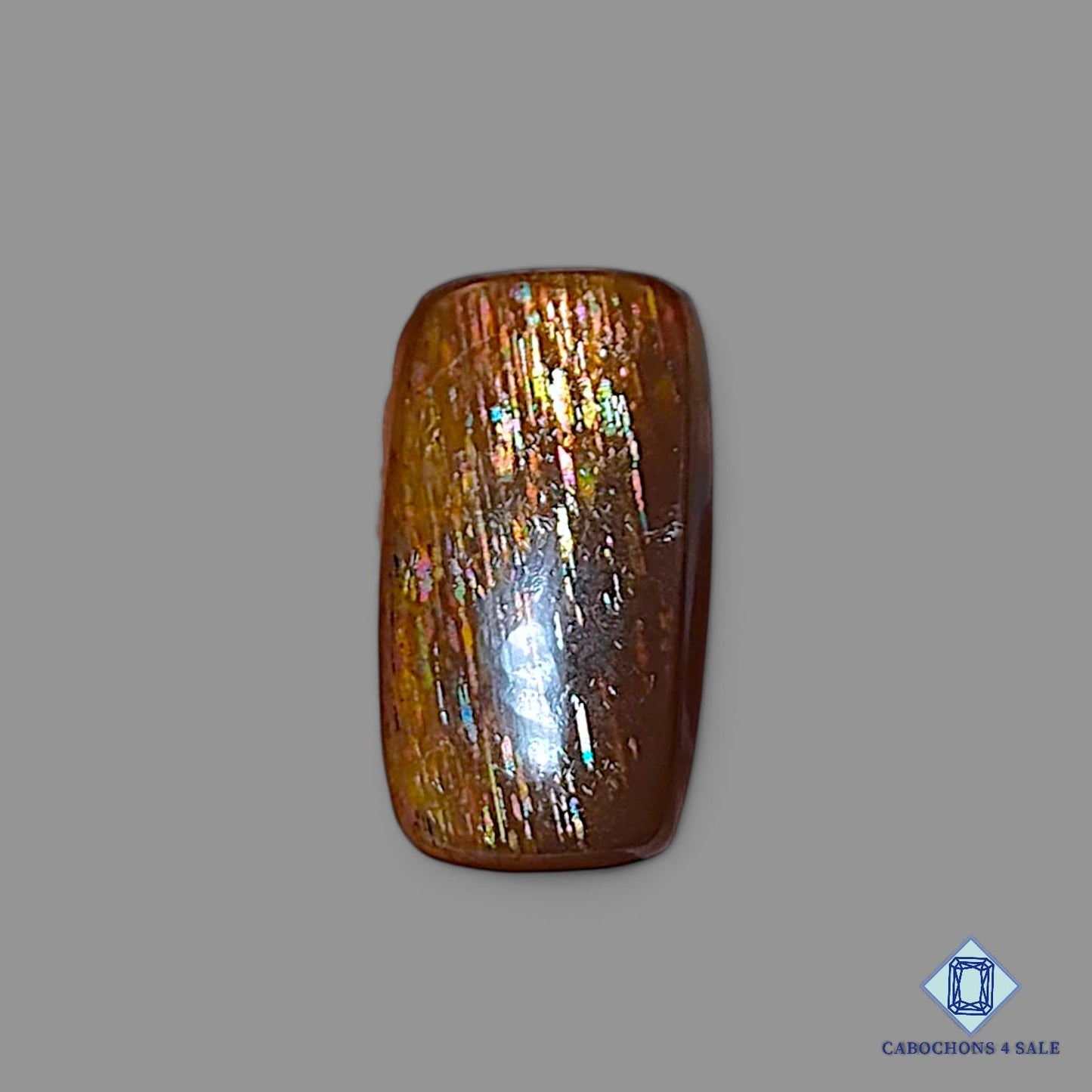 Natural Meteor Shower Rainbow Lattice Sunstone Gemstone Rectangle Cabochons 20*11*4mm from Australia available for sale