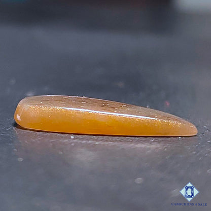 Natural Meteor Shower Rainbow Lattice Sunstone Gemstone Pear Cabochons 23*11*3mm from Australia available for sale