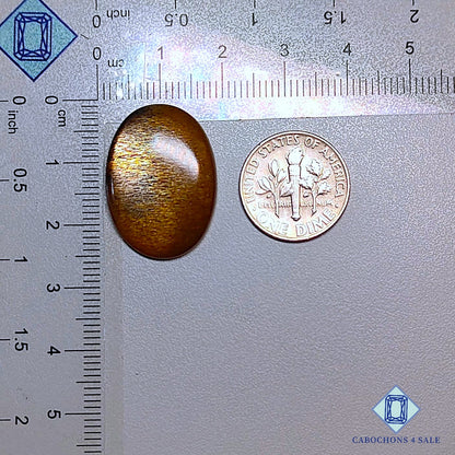 Natural Meteor Shower Rainbow Lattice Sunstone Gemstone Oval Cabochons 24*18*5mm from Australia   available for sale