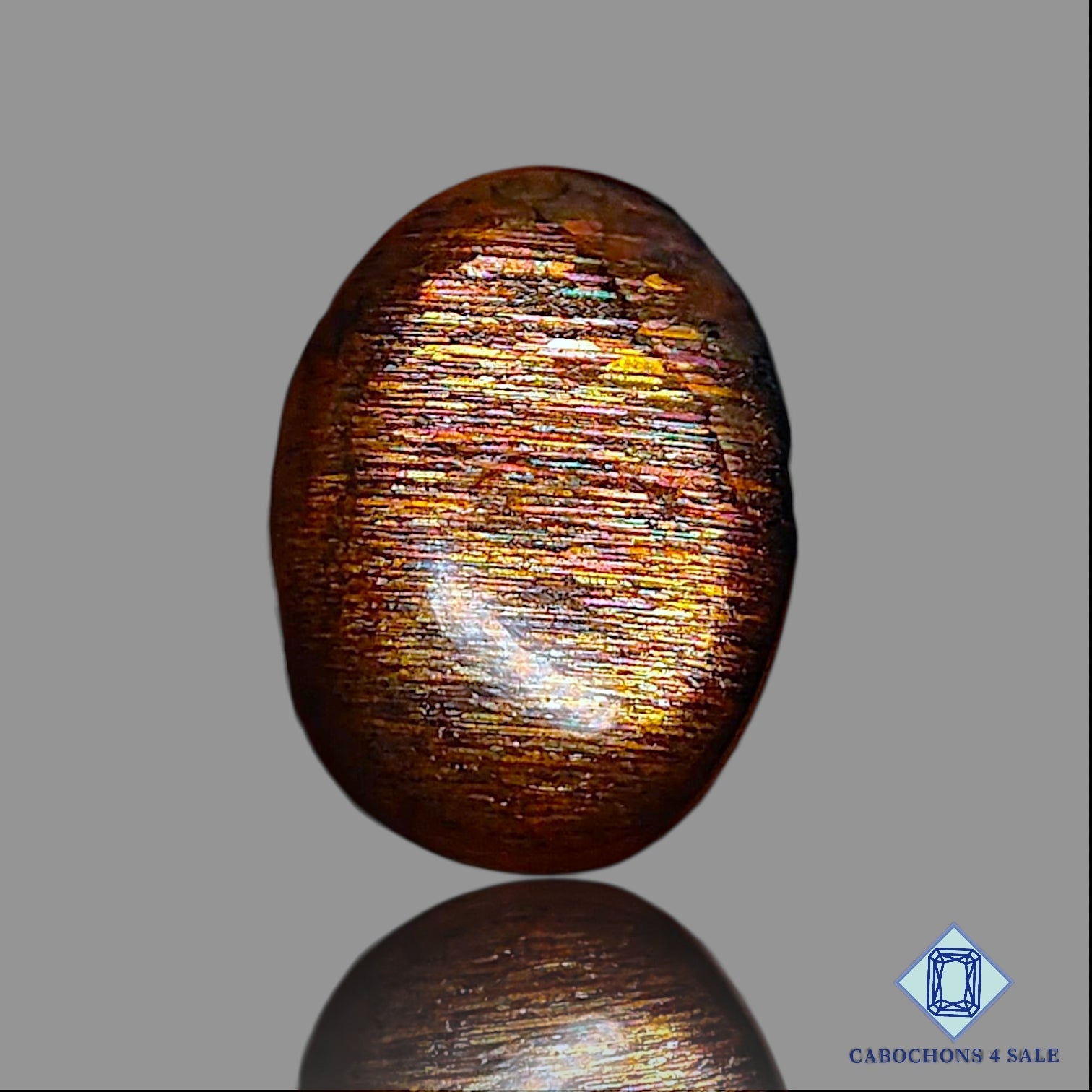 Meteor Shower Rainbow Lattice Sunstone