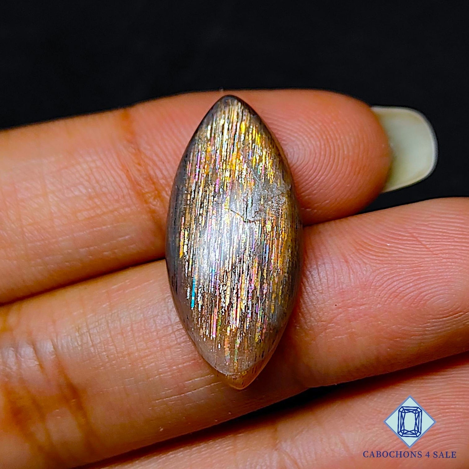 Meteor Shower Rainbow Lattice Sunstone