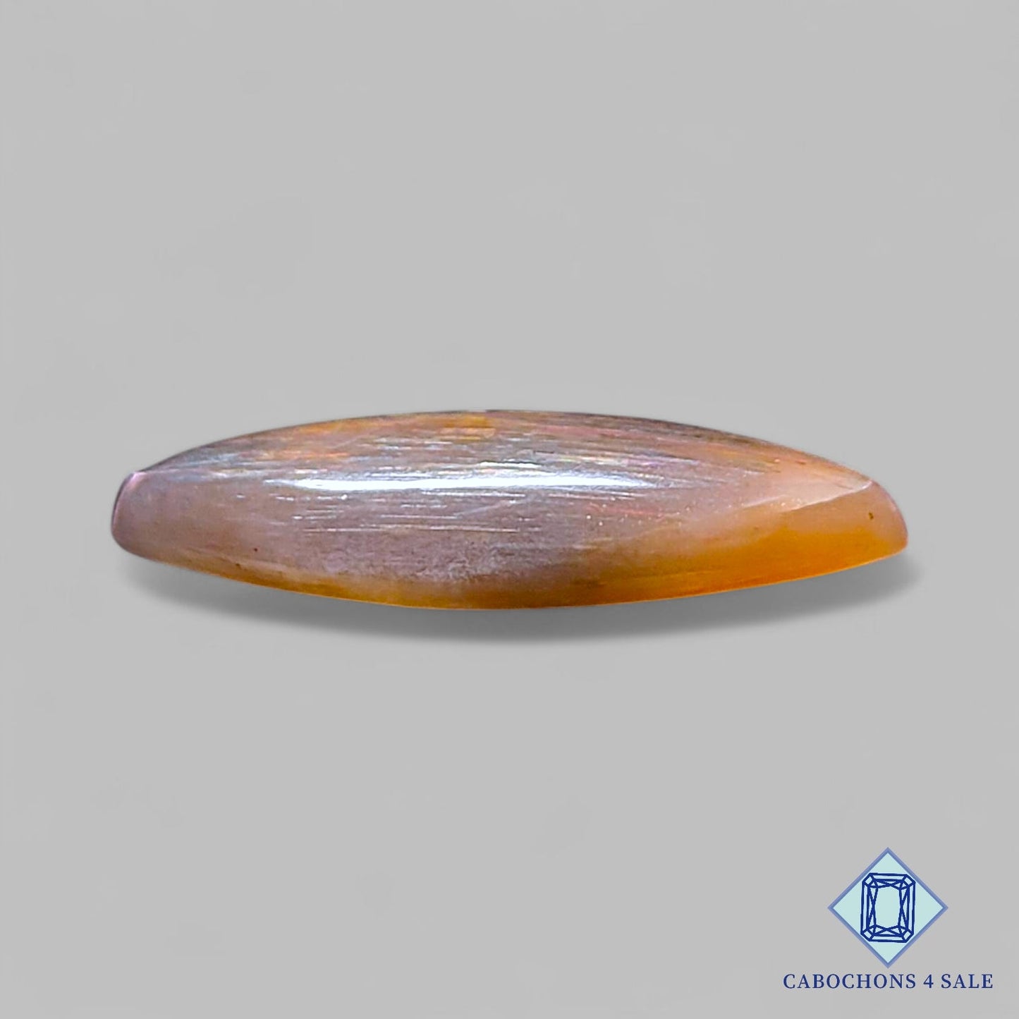 Natural Meteor Shower Rainbow Lattice Sunstone Gemstone  Marquise Cabochons 26*12*5mm from United States available for sale