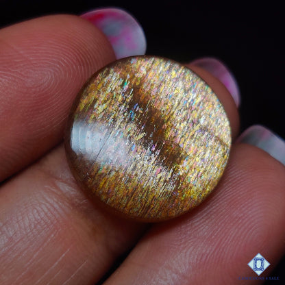 Meteor Shower Rainbow Lattice Sunstone