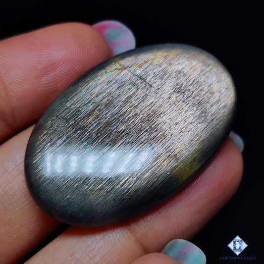 Meteor Shower Rainbow Lattice Sunstone