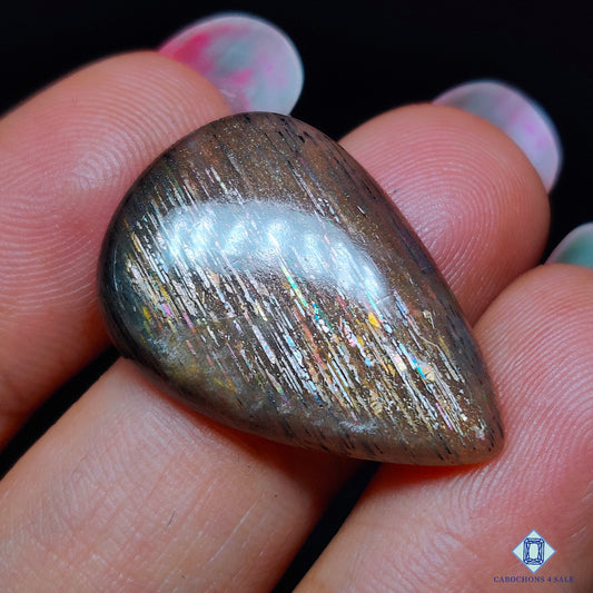 Meteor Shower Rainbow Lattice Sunstone