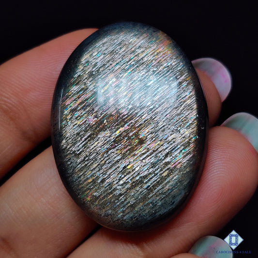Meteor Shower Rainbow Lattice Sunstone