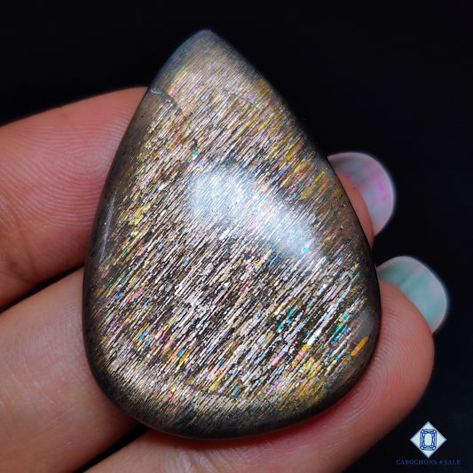 Meteor Shower Rainbow Lattice Sunstone