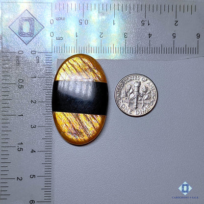 Meteor Shower Rainbow Lattice Sunstone + Black Onyx