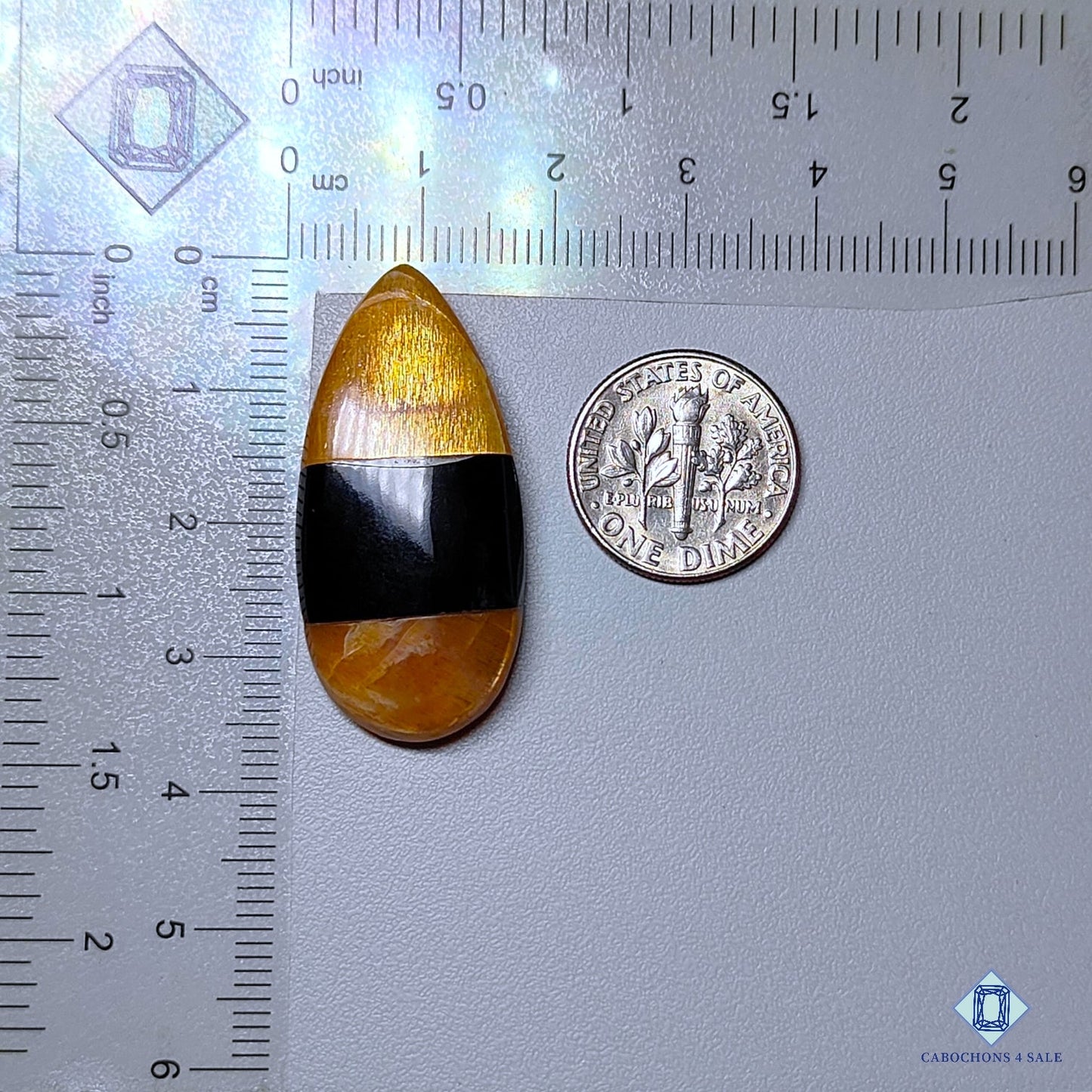 Meteor Shower Rainbow Lattice Sunstone + Black Onyx