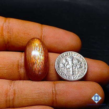 Natural Meteor Shower Rainbow Sunstone Gemstone Oval Cabochons 25*13*6mm from Australia available for sale