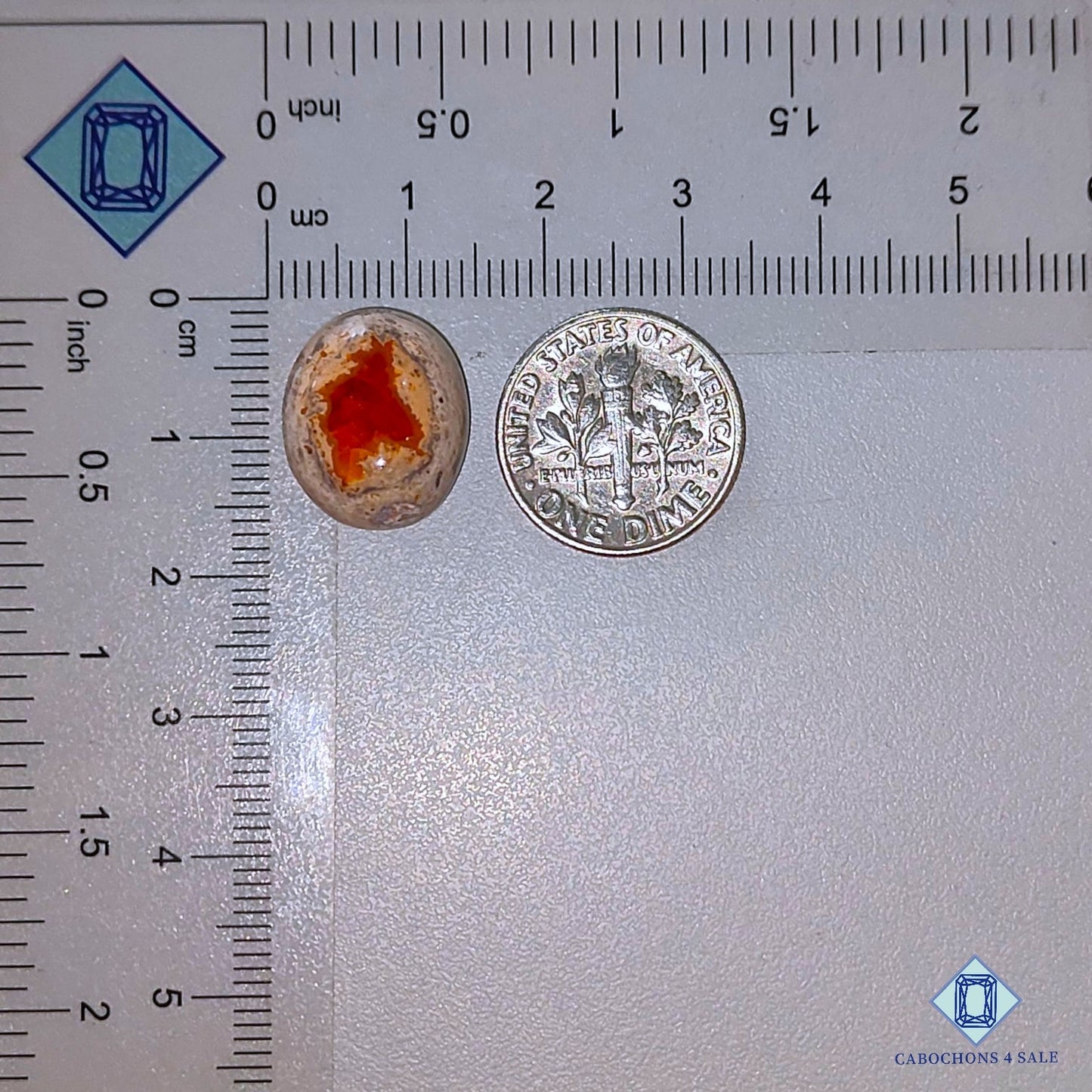 Natural Mexican Fire Opal Gemstone Oval Cabochons 15*13*6mm from Mexico available for sale