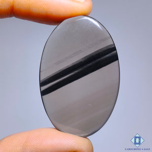 Midnight Lace Obsidian Oval Cabochons 42*28*4mm
