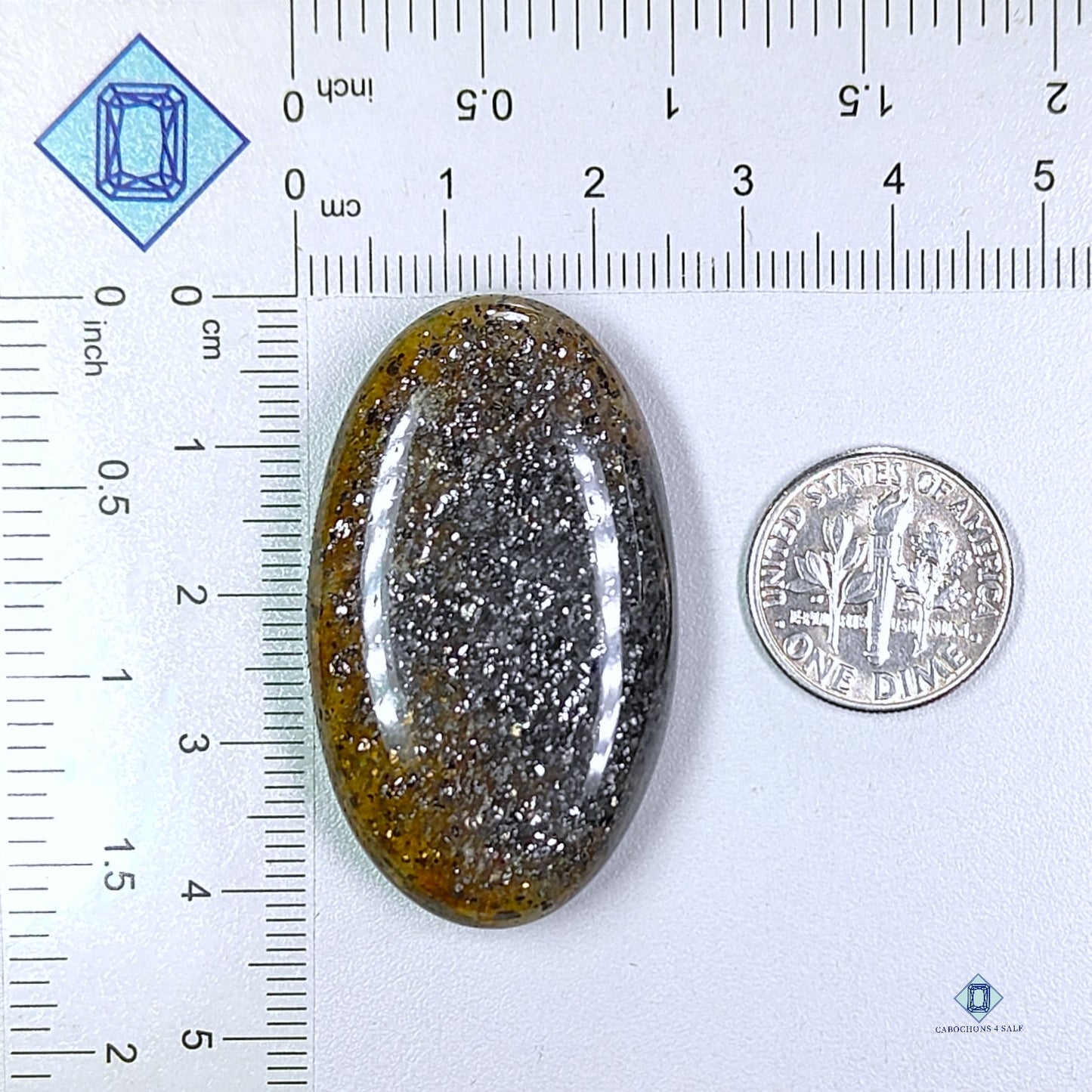 Midnight Quartz Oval Cabochons