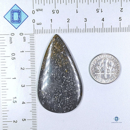 Midnight Quartz Pear Cabochons