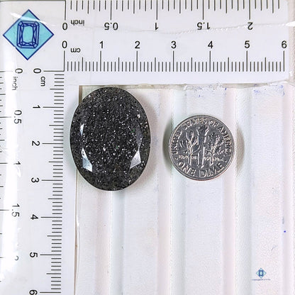 Midnight Quartz Oval All Cuts
