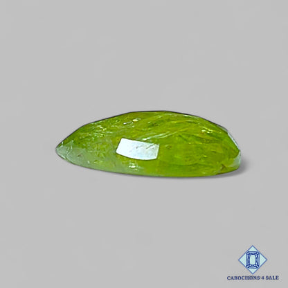 Natural Mint Kyanite Gemstone  Pear Rose Cut 14*10*4mm from Brazil available for sale