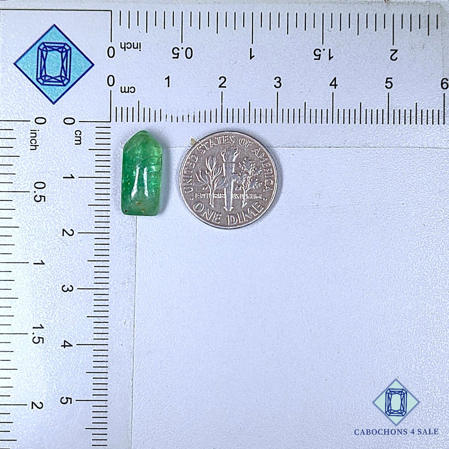 Natural Mint Kyanite Gemstone  Pentagon Cabochons 15*7*5mm from Brazil available for sale